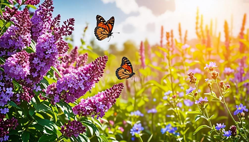 attracting butterflies with flowers