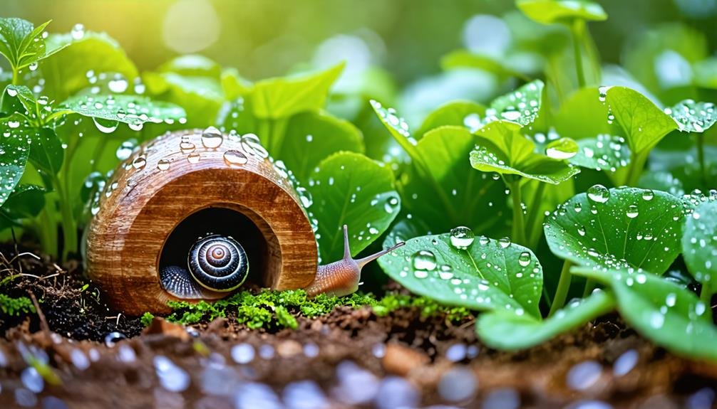 providing snails with shelter